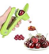 Cherry Pitter - Heavy-Duty Stainless Steel Olive and Cherry Pitters Corer Tool with Space-Saving ...