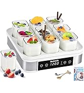 Suteck Yogurt Maker, Greek Yogurt Maker with Temperature Control &amp; Timer, Automatic Digital Yogur...