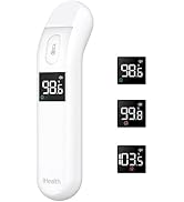 Thermometer for Adults by iHealth, Infrared Forehead Thermometer for Adults and Kids, Touchless D...