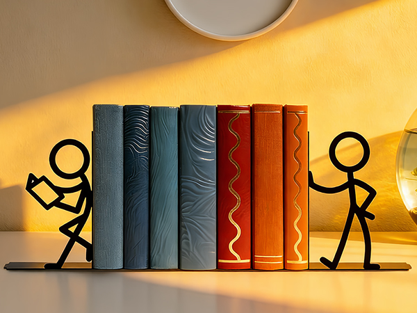 Metal Bookends People Bookends