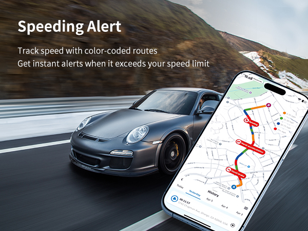 Speed monitor gps tracker obd for car