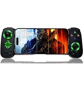 arVin Mobile Gaming Controller for iPhone Android with Phone CASE Support &amp; Green Light, Wireless...