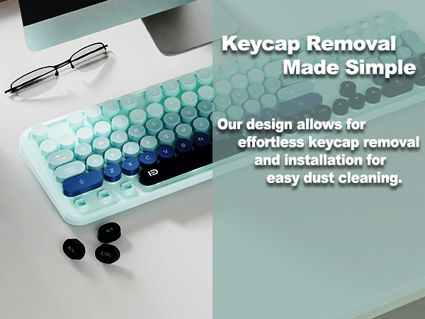 easy to clean circle key keyboard