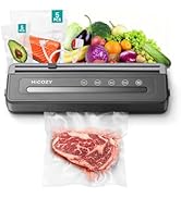 HiCOZY Compact Vacuum Sealer for Food, 5-in-1 Functions Vacuum Sealer with Detachable Drip Tray, ...