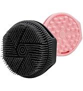 PeaKalo Silicone Body Scrubber for Men Women, Dual-Sided Gentle Exfoliating Body Scrubber Scalp S...