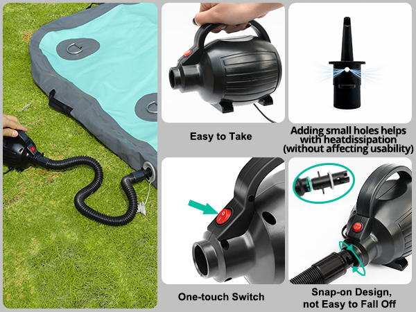 Electric Air Pumps for Inflatables Air Mattress Gymnastics Track Mat