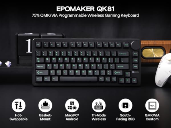 Programmable Wireless Gaming Keyboard