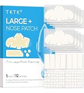 TKTK Hydrocolloid Nose Patches, Nose Acne Pimple Patches, Large Hydrocolloid Pore Strips for Face...