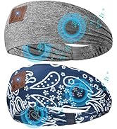 2-Pack Sleeping Headphones Bluetooth Headband, 2024 New Headband Headphones with Ultra-Thin Speak...