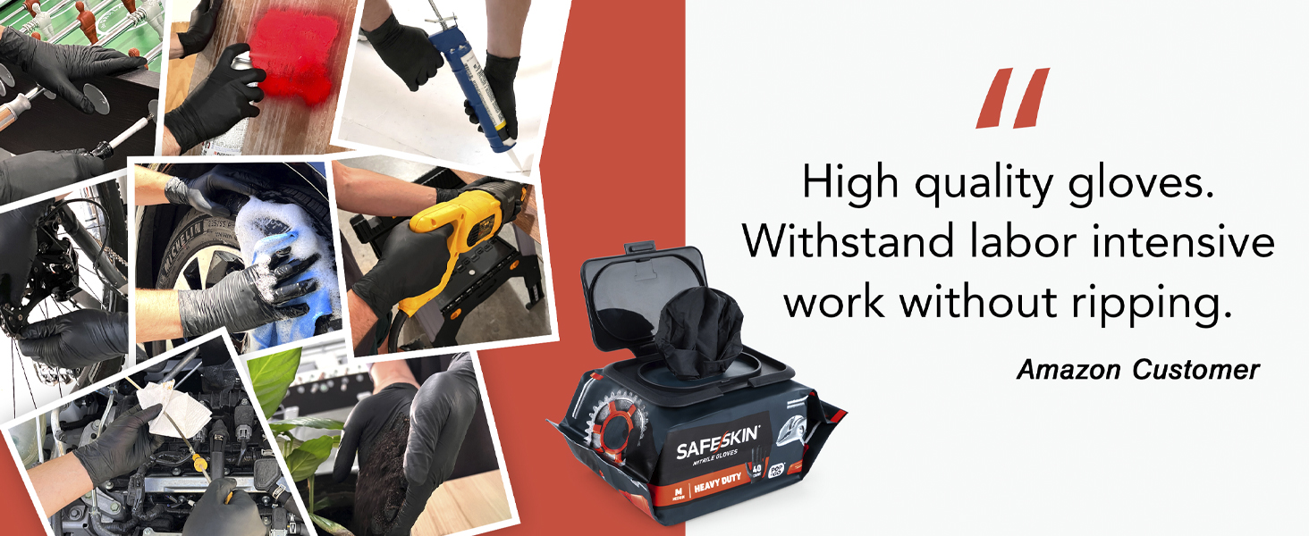 Safeskin heavy duty nitrile glove