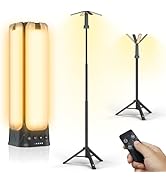 Clemas Camping Lights with Remote &amp; Stand 6 Ft,14000 mAh Rechargeable Camping Lantern Tent Light,...