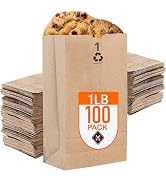  Brown Paper Snack Bags
