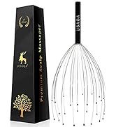 USAGA 28 Fingers Head Massager Scalp Massager Head Scratcher for Head Body Relaxing (Black)
