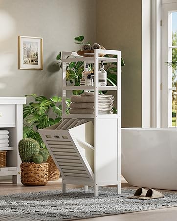 bathroom laundry cabinet hamper