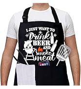 CUSUGBASO Cooking Aprons for Men, Funny Gifts for Men, Dad - Chef Aprons for Father's Day, Birthd...