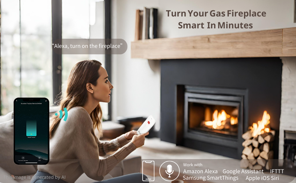Durablow Smart home fireplace remote control