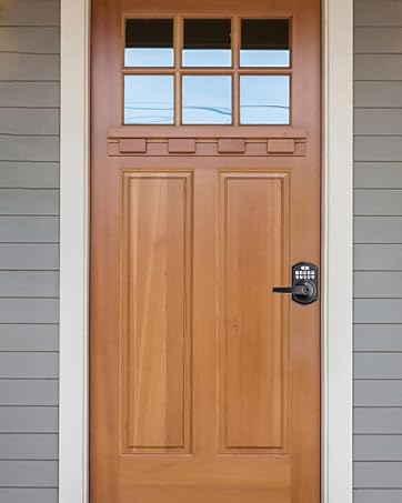 keypad door lock with handle