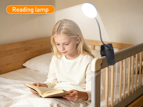 clip light for bed headboard desk lamp battery powered