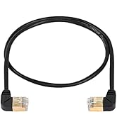 SinLoon 90 Degree Left to Right Angle Cat8 Ethernet Cable,High Speed 40Gbps 2000Mhz Network Cord,...