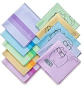 10 Pack Cute Kitty Cat Design Multicolor Microfiber Cleaning Cloths for Cleaning Eyeglasses Lense...