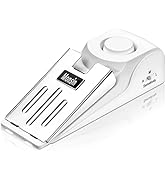 Door Stop Alarm, Door Stopper with 120DB Security Alarm, Floor Wedge Doorstop for Travel Apartmen...
