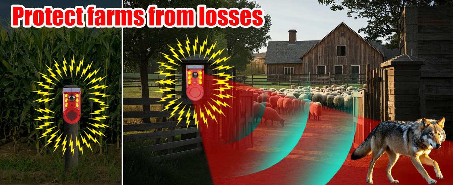 solar outdoor motion sensor alarm