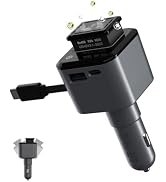 Magnetic Essential Oil Infused Car Air Freshener + retractable car charger 6-in-1 97.5W Rapid Cha...