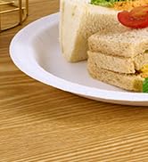 JOLLY CHEF10 inch 140 Pack Disposable Paper Plates,Soak Proof, Cut Proof, Microwave Safe Heavy Du...