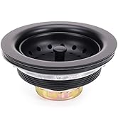 KONE 3-1/2 Inch Kitchen Sink Stainless Steel Basket Strainer Water Stopper with Drain Assembly, B...