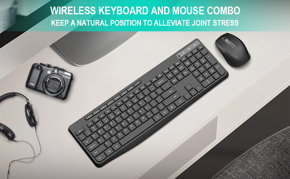 Wireless keyboard and mouse