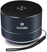 XLEADER Small Bluetooth Speaker, IPX6 Waterproof Shower Speaker, Crystal Sound&Rich Bass, 12H Pla...