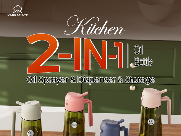 kitchen 2-in-1 oil sprayer&amp;dispenser&amp;storage bottle