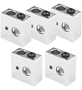 Saiper Aluminum Heater Block Specialized for MK7 MK8 Makerbot Reprap 3D Printer Extruder Kit (Pac...