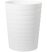 UUJOLY Small Bathroom Trash Can Wastebasket, Plastic Garbage Bin Container Basket for Bathrooms, ...