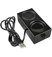 Gikfun USB Sound Card Speaker, 4Ohm 5W Stereo Woofer Loudspeaker with Plug and Play, for Arduino,...
