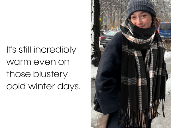 beautiful cashmere scarf for women in cold winter