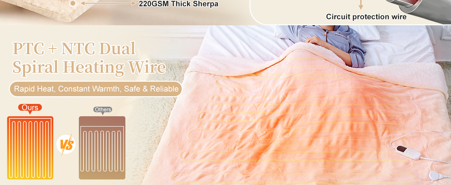 PTC + NTC Dual Spiral Heating Wire