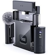 Rythflo Wireless Lavalier Microphone for iPhone/Android/iPad (2 TX + 2 RX + Charging Case), Mini ...
