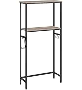 HOOBRO Over The Toilet Storage, 2-Tier Over Toilet Bathroom Organizer Shelf, with Toilet Paper Ho...