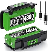 CYOYPPY Rechargeable Xbox Controller Battery Pack for Xbox One/Xbox Series X|S, 2 x 4800mWh Xbox ...