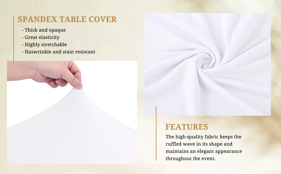 Spandex Stretch Cocktail Tablecloth