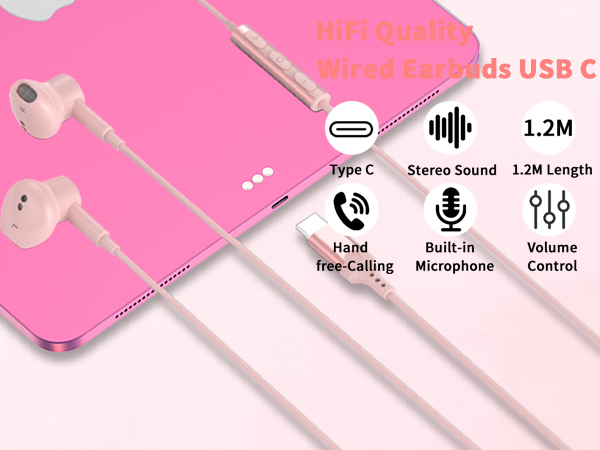 wired headphones earbuds for iphone 17 16 15