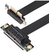 SinLoon PCIE 3.0 Extension Cable,36PIN 1X Extension Cable, 90 Degree PCI Express 1X Extend Card,f...