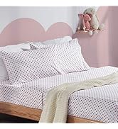 SLEEP ZONE Kids Printed Queen Bed Sheets Set 4-Piece - Super Soft &amp; Cute Kids Sheet Set with Flat...
