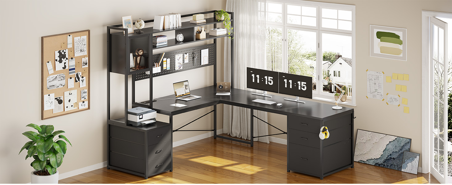 l shaped computer desk