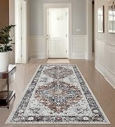 Joydeco Runner Rug 2x5 Non Slip Machine Washable Vintage Hallway Carpet Runner, Low Pile Lightwei...