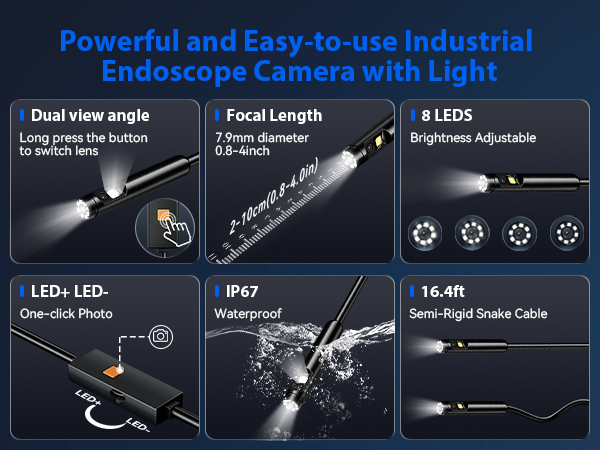 Endoscope Camera with Light