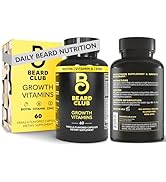 The Beard Club - Biotin Beard Growth Vitamins - Support A Thicker Fuller Beard, Fill in Patches -...