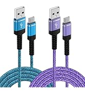 S24 Ultra FE USB Type C Cable Fast Charging [2Pack,10FT], Car Carplay Cable for Samsung S24+ S23 ...