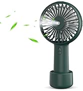 Small Handheld Misting Fan Portable Mist Fan with 20ml Water Tank Rechargeable USB/Battery Operat...
